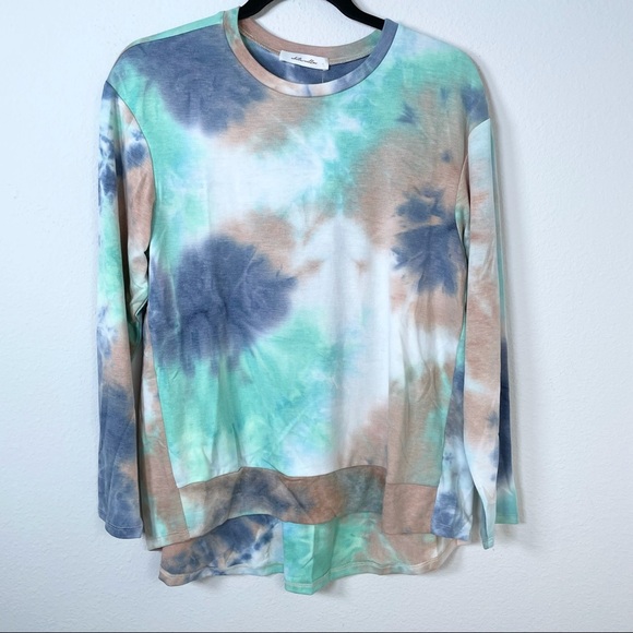 White Willow Tie-Dye Sweater Sz Small - Picture 3 of 13